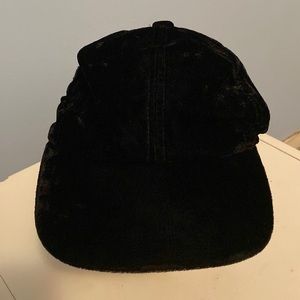 Women’s black velvet cap/hat one size fits all